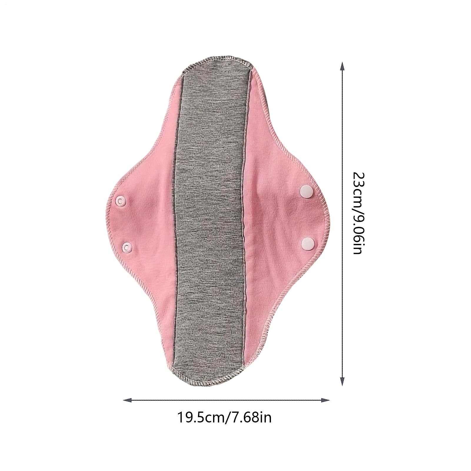 Almohadillas reutilizables para incontinencia | Compresas menstruales reutilizables | Bloc notas época | Compresas sanitarias algodón multicolor 6 piezas | Protectores bragas lavables para mujeres — view 2