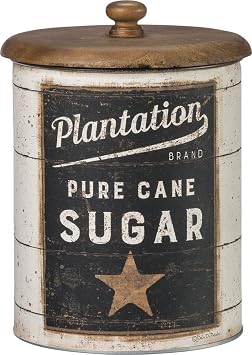 Primitives by Kathy 39060 Farmhouse Tin Canisters, Sugar/Coffee/Flour