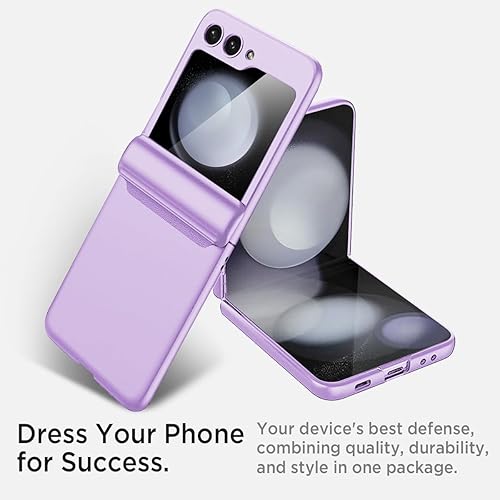 Miniatura 7 de Miimall Funda para Samsung Galaxy Flip 5, Protector de pantalla transparente integrado, delgado, plegable, gratuito, grado militar, anticaídas, a