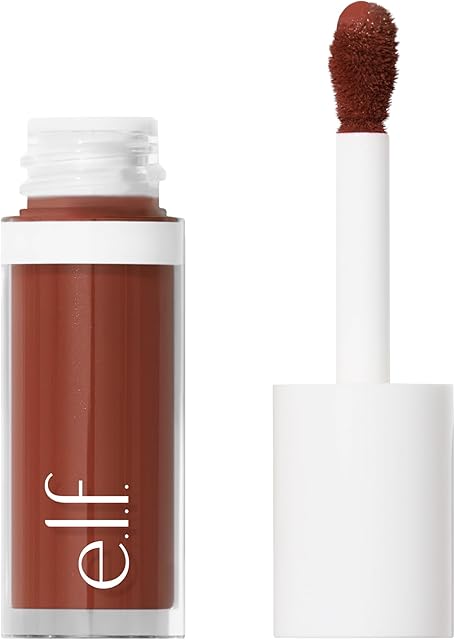 e.l.f. Camo Liquid Blush, długo utrzymujący się płynny róż do wysoko pigmentowanego koloru, zapewnia miękkie, miękkie wykończenie na chrzcie, wegański i nietestowany na zwierzętach, bombshell z