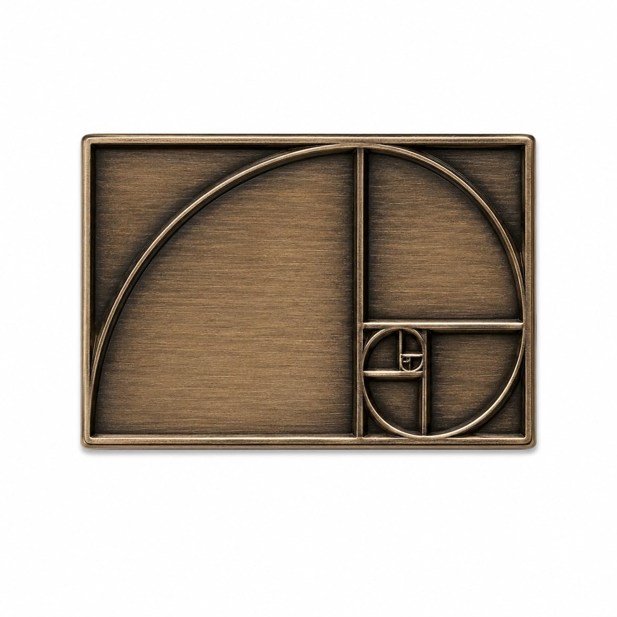 Golden Ratio Geometry Lapel Pin Mathematical Fibonacci Spiral Brooch-image-20