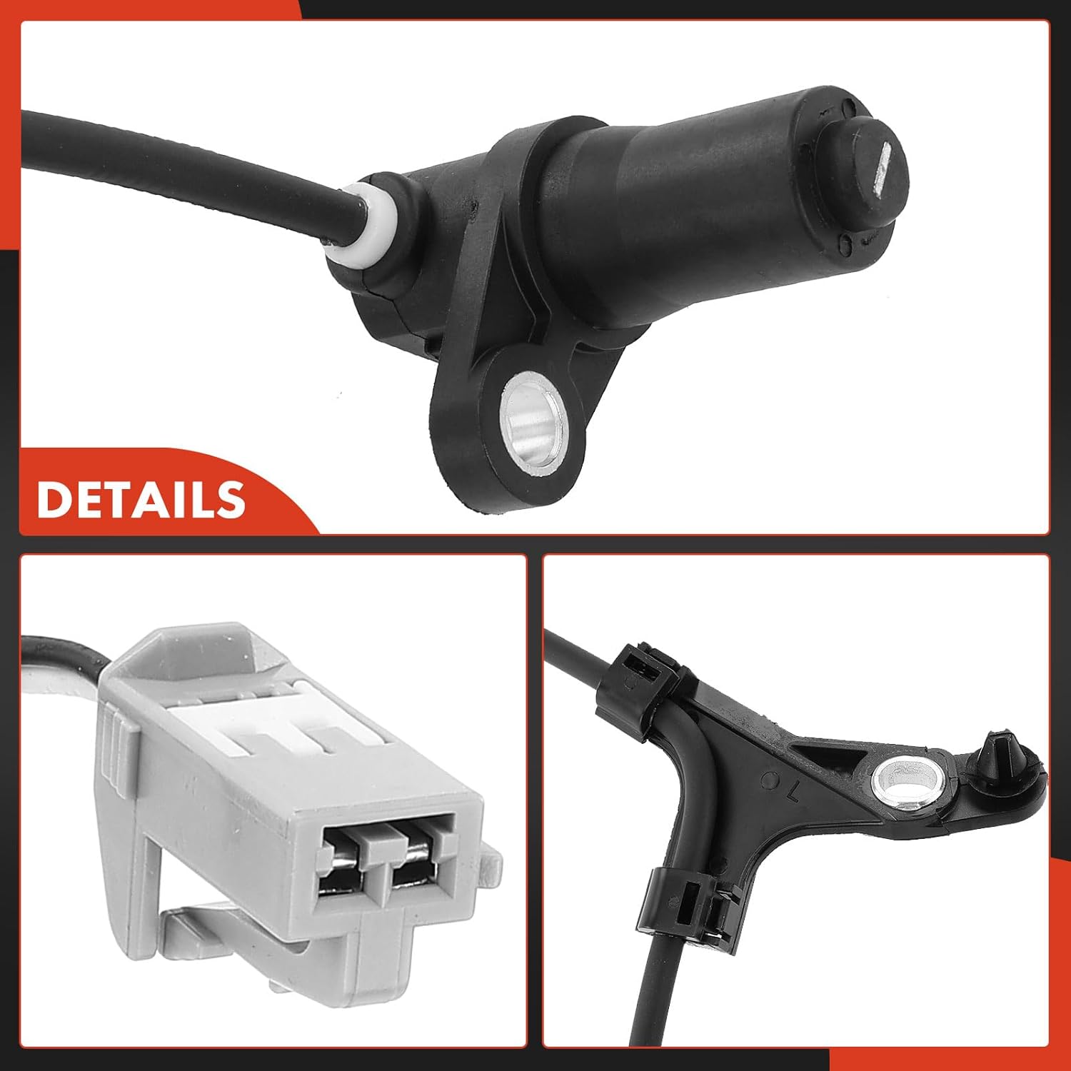 A-Premium ABS Wheel Speed Sensor Compatible with Pontiac & Toyota Models - Vibe, Matrix 2003-2006, L4 1.8L, AWD - Rear Left Driver Side, Replace# 88969679, 89546-01010