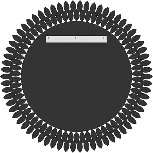 Miniatura 6 de Kelly Miller Espejo redondo de baño para pared, moderno espejo de pared de 32 pulgadas, espejo decorativo de lujo, espejo de diamante para baño