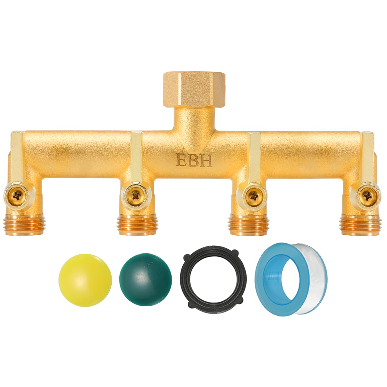 EBH Brass Garden Hose Splitter