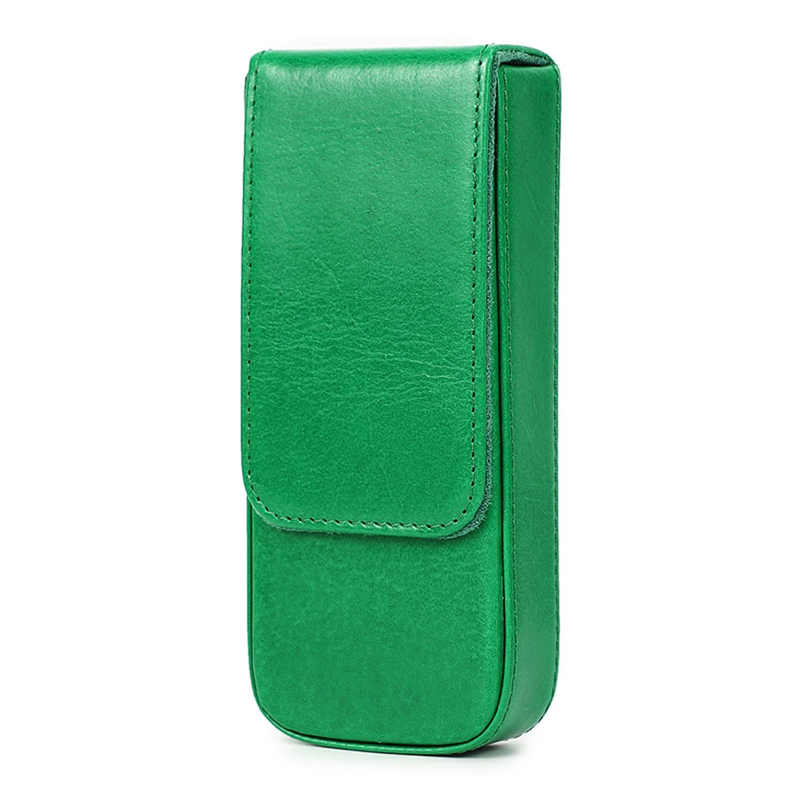 Kategoria: Ołówkowe pudełko Skórzany organizer na długopisy i ołówki, wielokolorowy, 16,5 x 7 x 3 cm(Green)