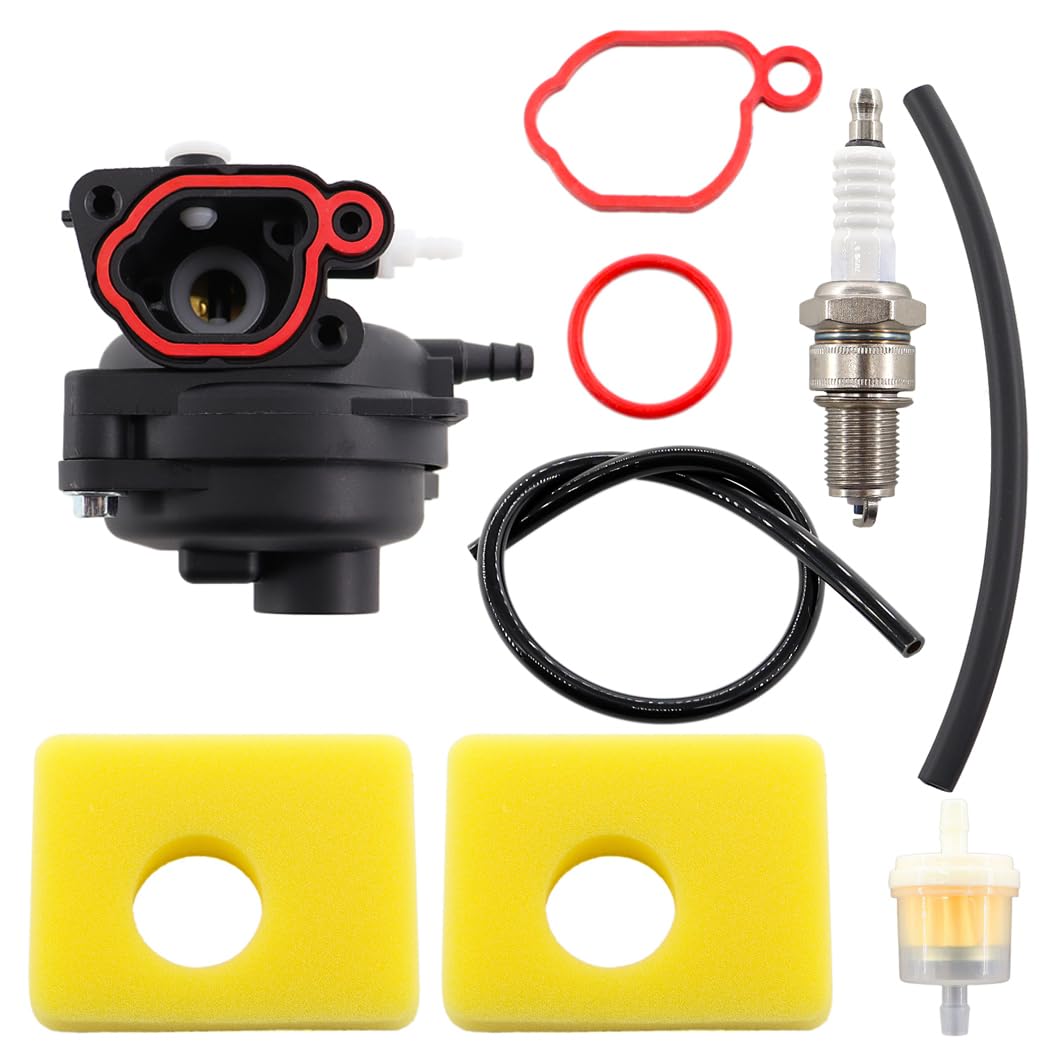 MCHNIC 799583 carburatore filtro aria Ricambio Kit per Briggs & Stratton 591160 595656 591979 593261 08P502 8P502 09P602 9P602 300E 450E 500E OVH Motori per tosaerba