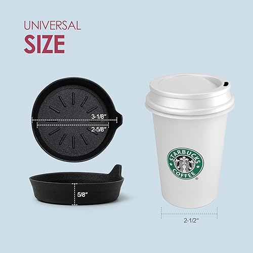 Miniatura 6 de LEORAY Posavasos de silicona para coche, 2 unidades