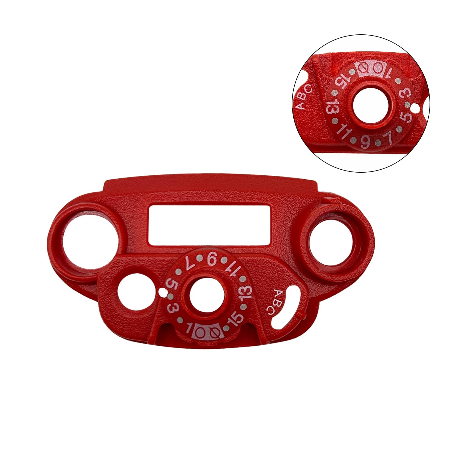 APX6000 APX7000 Radio Bezel Cover Replacement - Red Housing Faceplate for APX 6000/7000 Portable Two-Way Radios (1PC) | High-Visibility Tactical Accessory