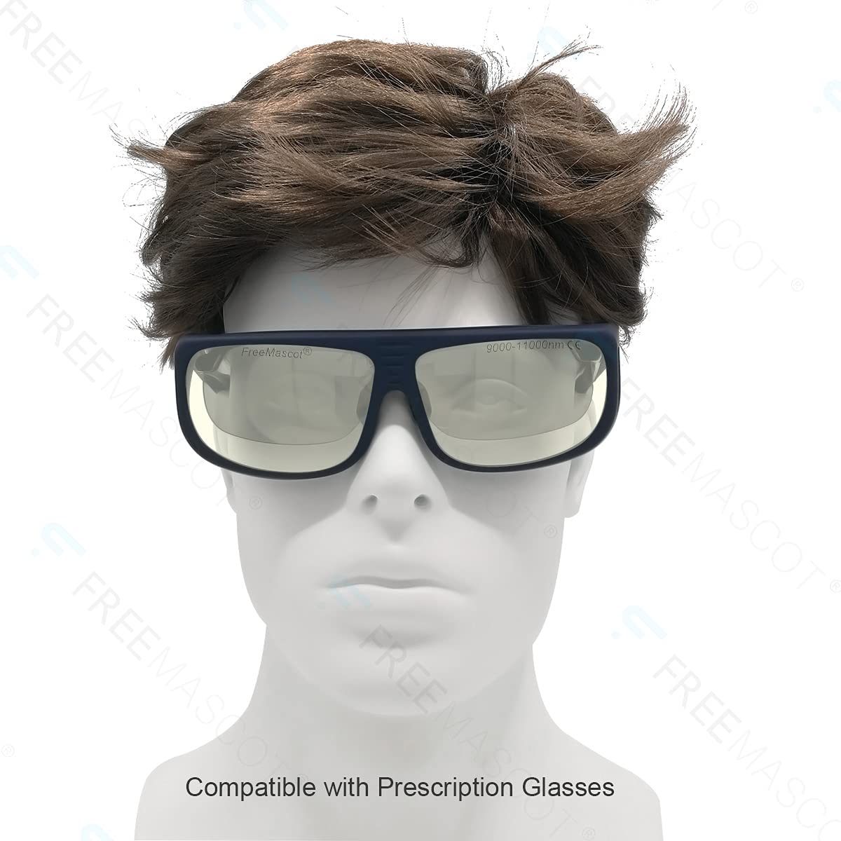 FREEMASCOT OD 6+ 9000nm-11000nm Lunghezza d'onda CO2 Laser Occhiali di sicurezza per 10.6um CO2, 10600nm Laser Occhiali di sicurezza (Stile 5)