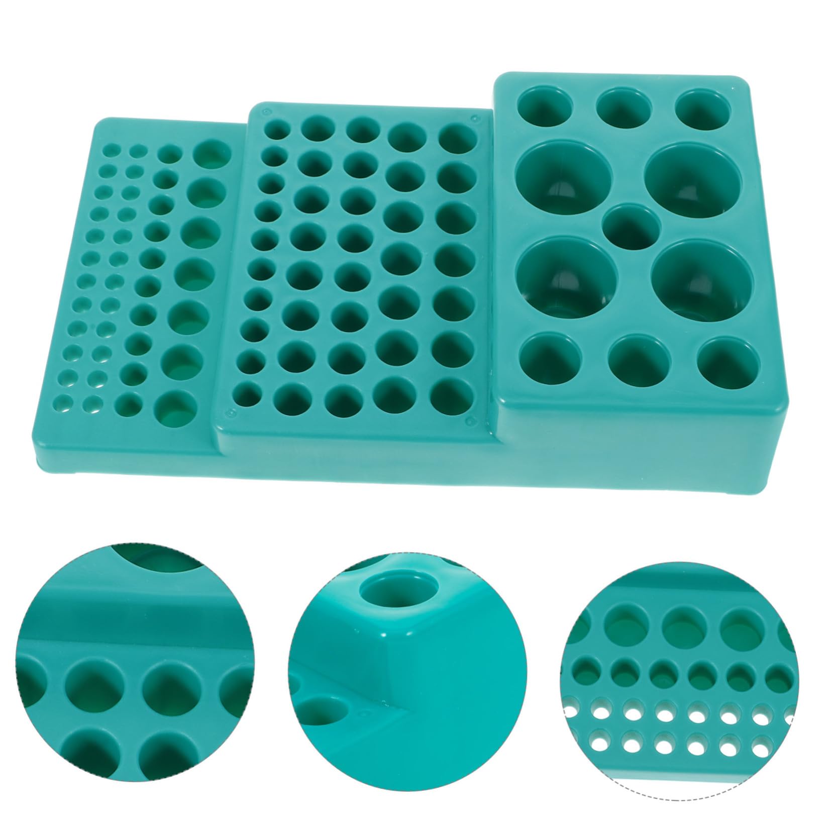 Healifty 5stücke Test Tubes Rack Wiederverwendbarer Organizer Für Röhren Stabiler Kunststoffständer Für Laboranwendungen Und Praktischer Probenhalter Für Testrohre