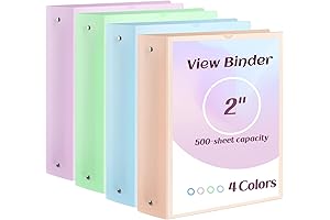 3 Ring Binder 2 Inch: Pastel Dreams