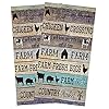 Farmhouse Kitchen TowelsFarmhouse Animals Barn Fresh Eggs 16×28 Inches Soft Kitchen Dish ClothCotton Tea TowelsBar TowelsHand Towels2 Pack