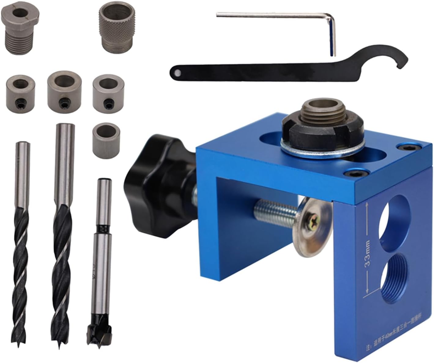 Woodworking Doweling Jigs Adjustable Wood Dowel Puncher Locators Pocket Hole Jigs Cabinet Hole Drill Guide