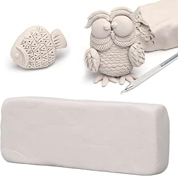 Air Cured Modeling Clay,500g DIY Natural Drying,Glossy Texture,Safe and Non-Toxic Sculpting Clay,Great for Arts and Crafts Projects