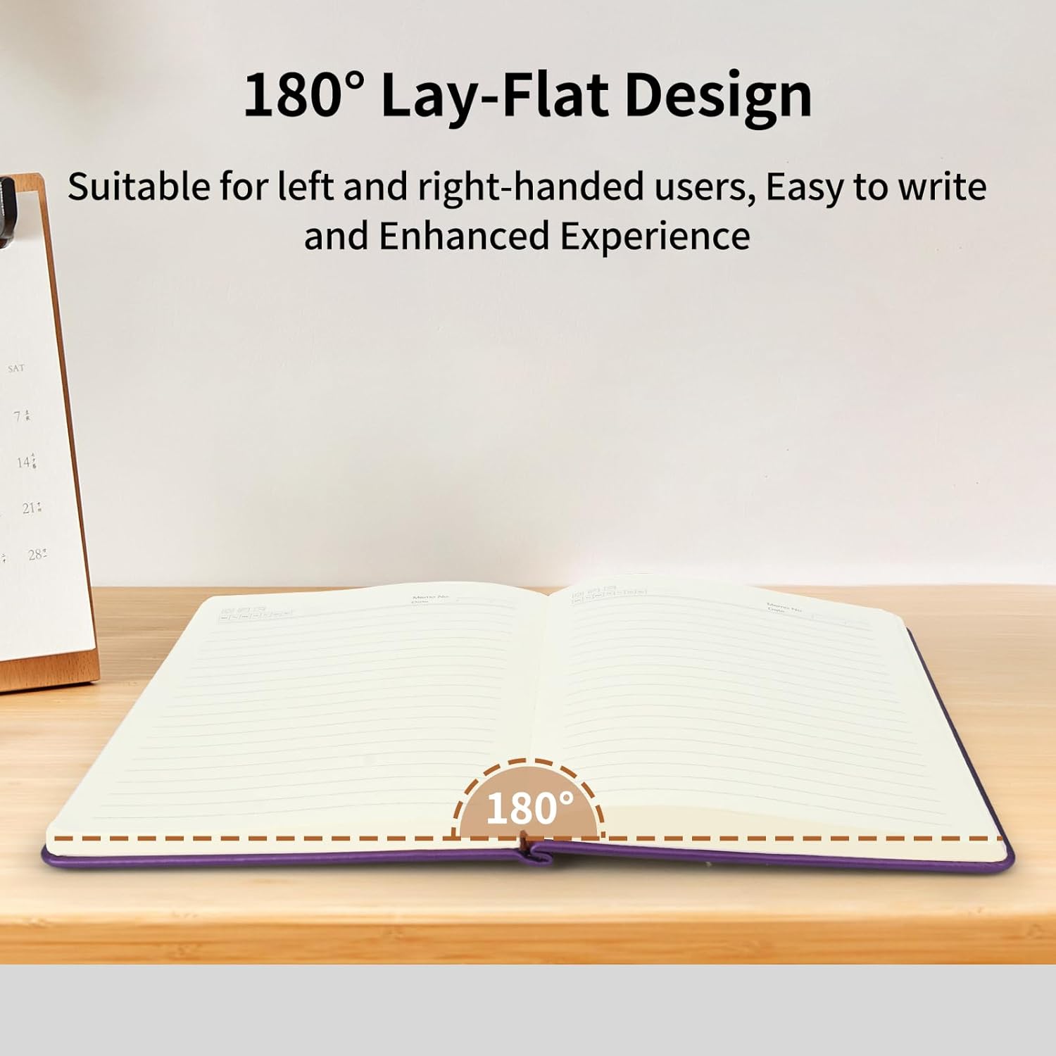 LBWCER Inspirational Gifts for Women,Notebooks for Work,200 Pages, A5 Hardcover Leather Journals for Writing,School,Travel,Business,Work,Home (SHE is Purple) - Image 6