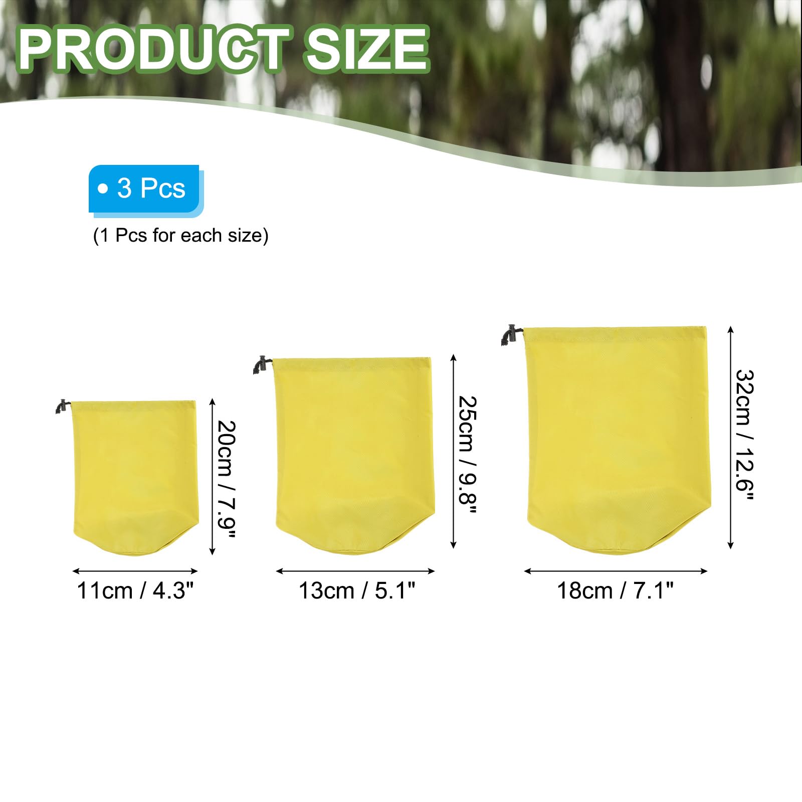 GSHLLO 3 Pcs Waterproof Stuff Sack Set Nylon Draw String Bags Outdoor Product Drawstring Sacks Portable Storage Sacks Backpacking Organizer Bags Ultralight Travel Bags for Hiking Camping