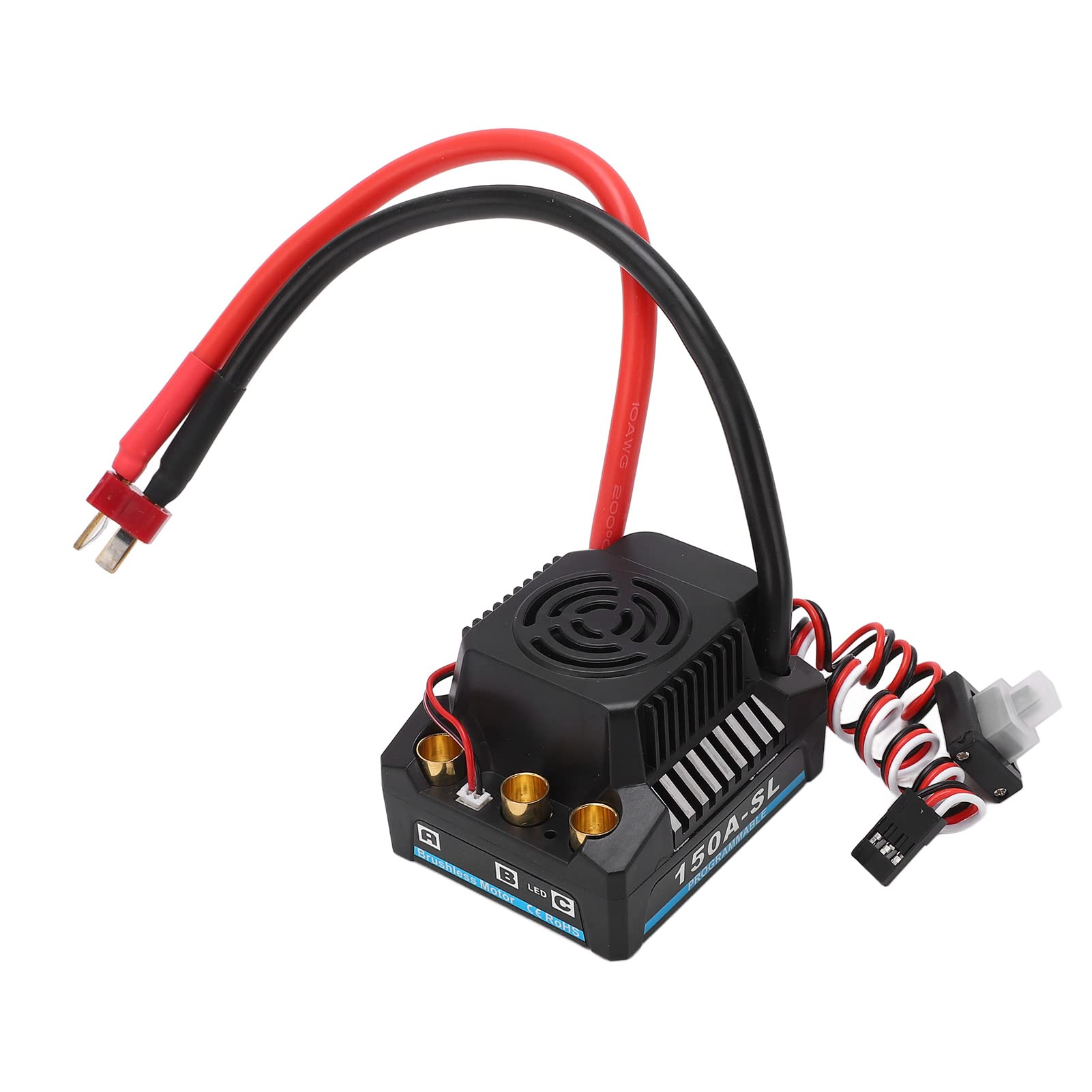 Keenso RC Brushless ESC 150A BCE Uscita 5A 5.8V Impermeabile Antipolvere Nero Brushless ESC per 1:8 RC Truck