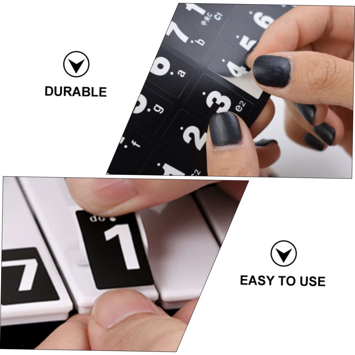 SUPVOX 2sets Accessories Keyboard Sticker Patches Pitch Stickers Easy Learning Patches 4pcs*2