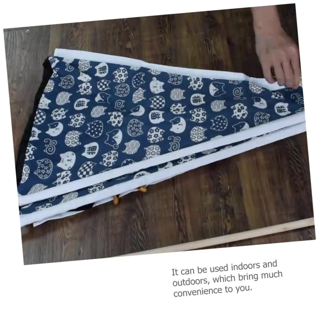 Tente pour Animaux de Compagnie Tente Démontable et Lavable en Lin et Bois Lit Confortable Design Sécurisé pour Chat et Chien, pour Intérieur et Extérieur