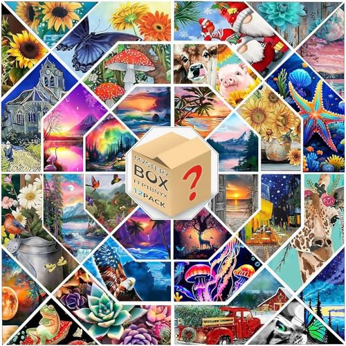 FFPTBNYX 12 Pack Diamond Art Kits for Adults - 8x12