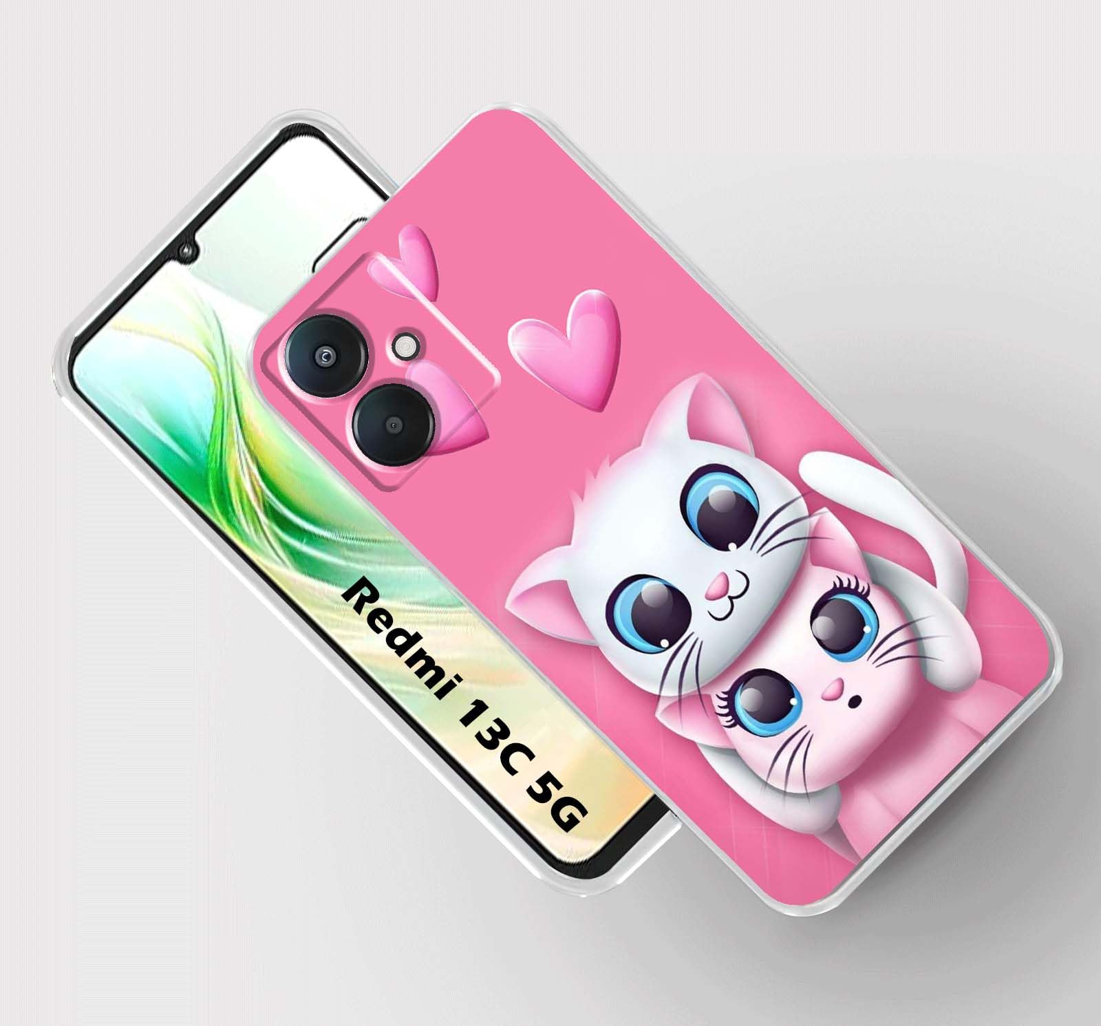 Veshotack Back Cover for Redmi 13C 5G Cute Cat Pink Heart Design Printed Designer Back Cover and case. (Design 87) (B0D6RSKJD5) Amazon Price History, Amazon Price Tracker