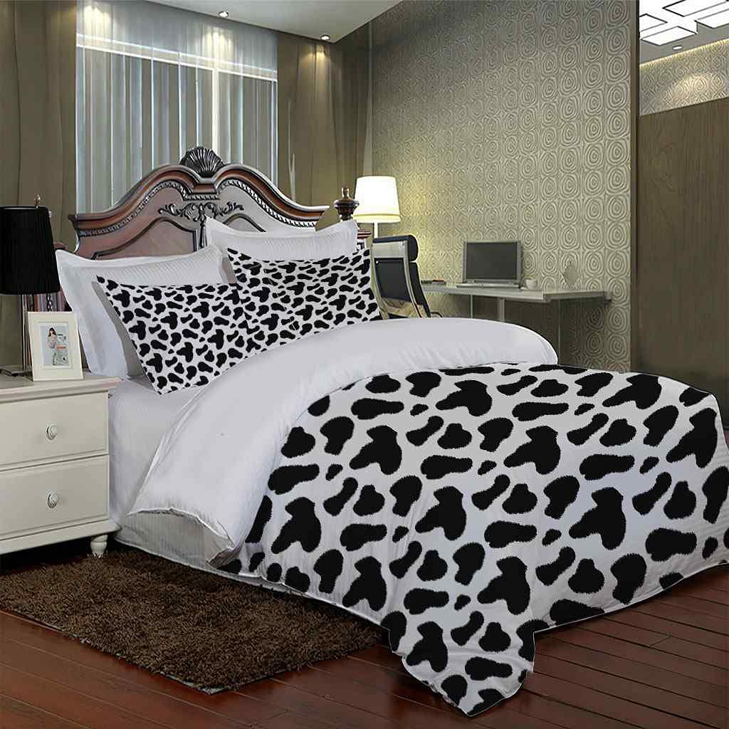 QZDUCN Set Copripiumino Matrimoniale 240x220cm Stampa 3D Set Di Biancheria Da Letto Fiori Rotondi Alla Moda Con Chiusura A Cerniera Set Di Copripiumino In Microfibra Morbida Doppia E 2 Federe