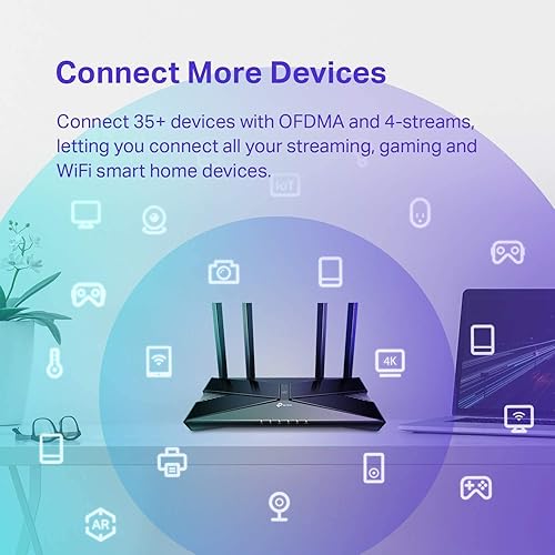 Miniatura 4 de TP-Link Archer AX20 AX1800 Router Wi-Fi 6 inteligente de doble banda (renovado)