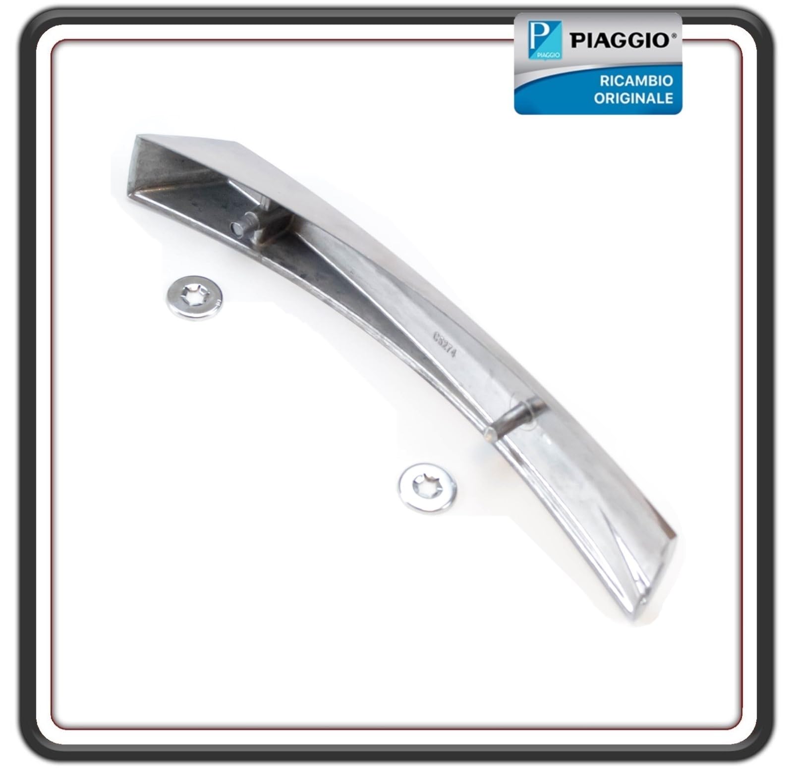 CRESTA PARAFANGO CROMATA ANTERIORE PER PIAGGIO VESPA 50 SPECIAL ORIGINALE PIAGGIO