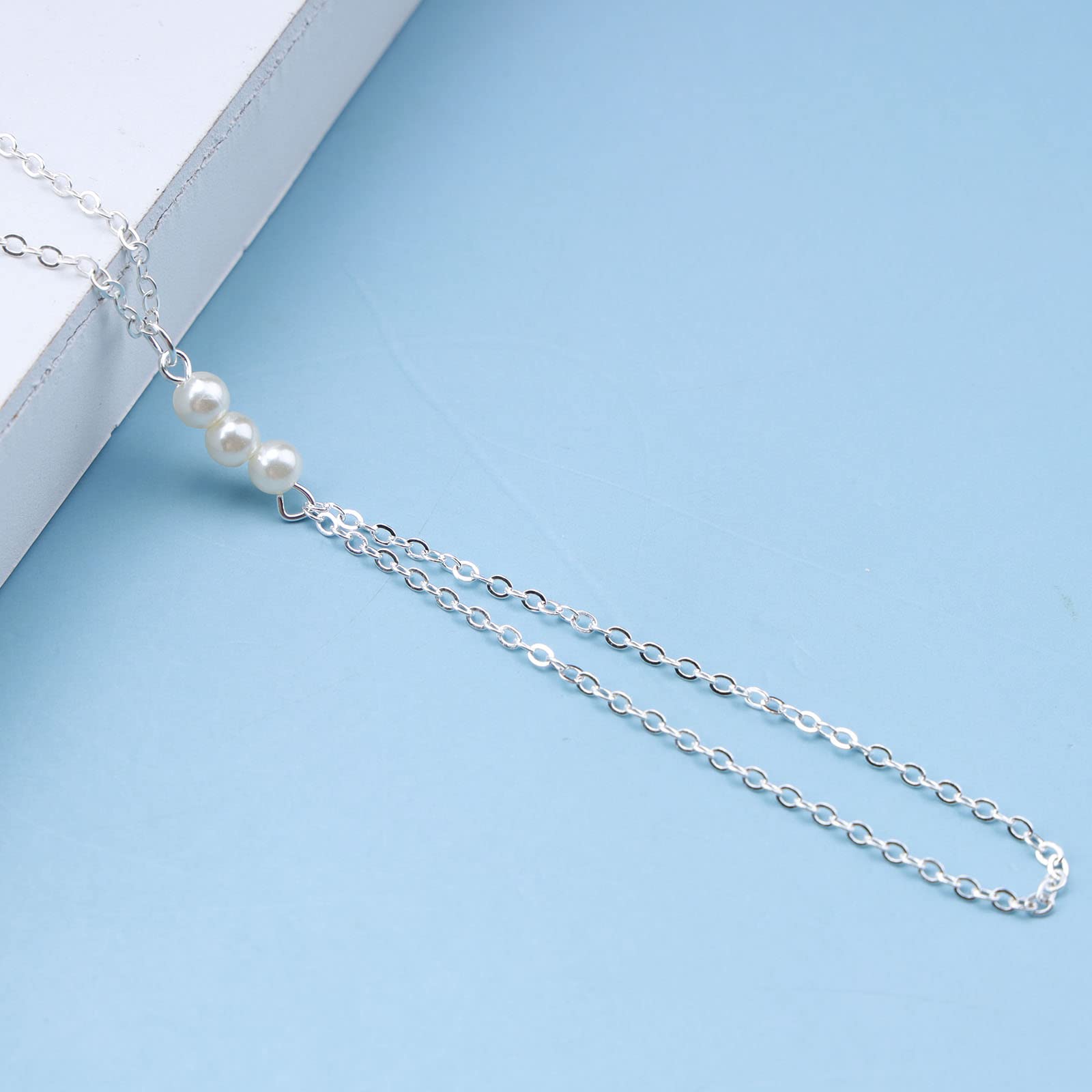 Boho Perla Dito Anello Bracciali Argento Bracciale Schiavo Vintage Perla Anello Bracciale Da Polso Matrimonio Perla Mano Catena Bracciale Per Le Donne