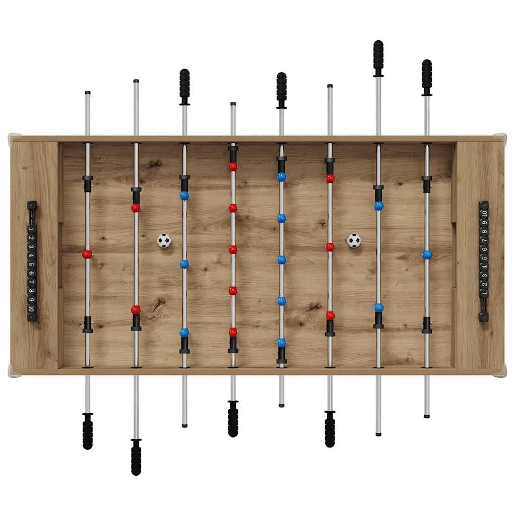 Genérico Mesa de Futbolín Roble Artesanal 125 x 60,5 x 80 cm,Deportes,Juegos de Interior,Futbolín,Mesas de futbolín-858892