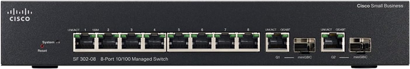 myMix Power8 | 10 Port SF302-08MP Power Over Ethernet Switcher