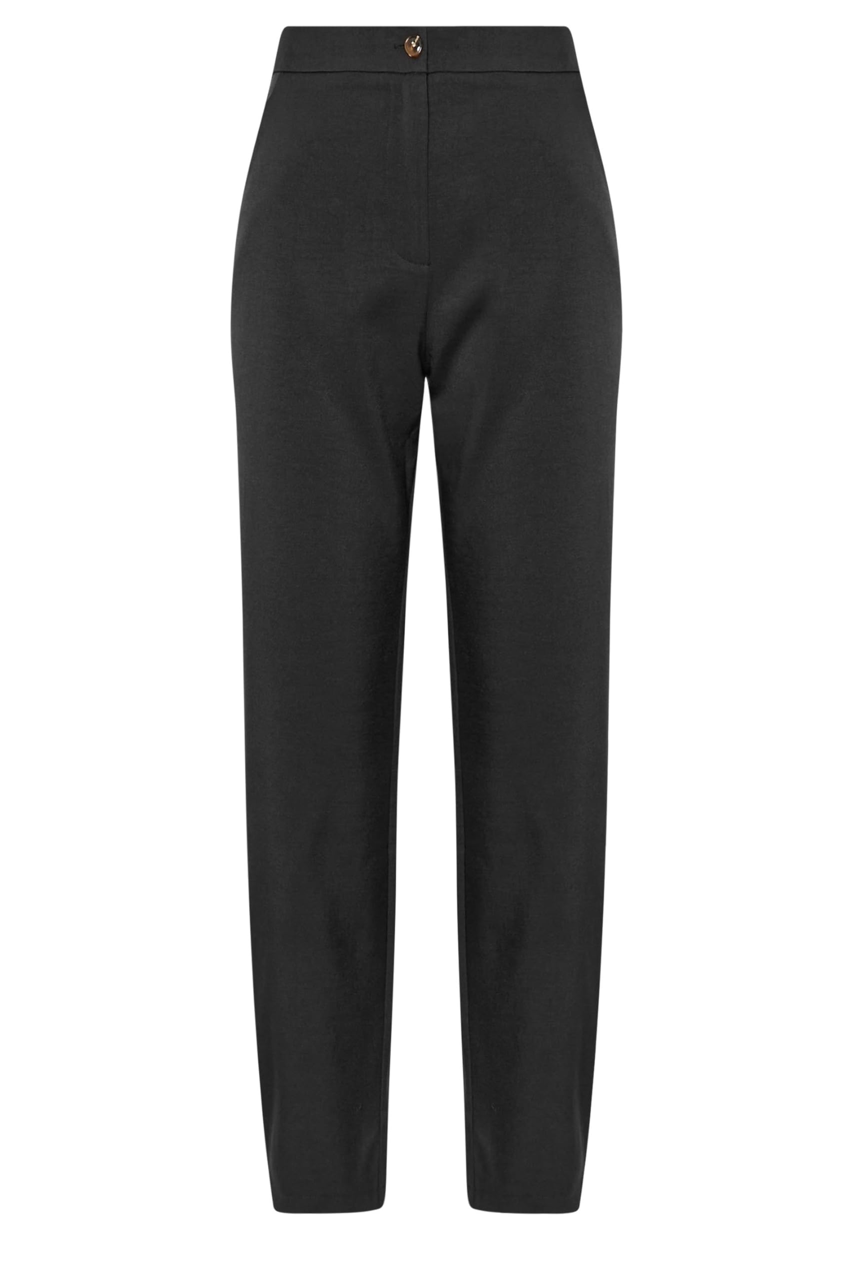 Long Tall Sally Black - Lts Tall Pleated Barrel Leg Trousers - Womens Size 20 Extra Long