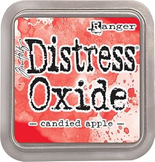 Ranger Tim Holtz Distress Oxide Pad-Candied Apple, Synthetic Material, Red, 7.5 x 7.5 x 1.9 cm