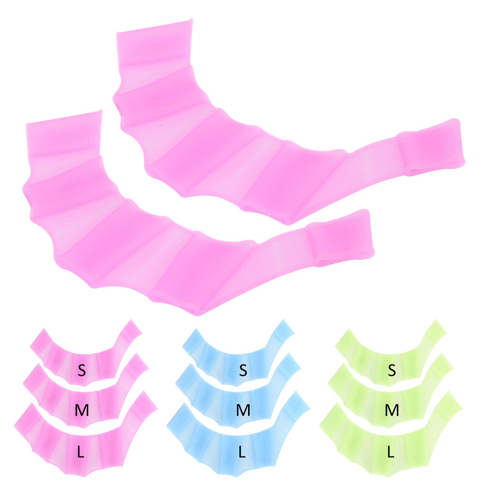 1 Pair Swimming Gloves, Silicone Swim Training Gloves, Swimming Webbed Fingers Aquarium Gloves, Webbed Swim Gloves for Men Women Adult Babies, Different Sizes and Colors Can Be Chosen(S Purple)