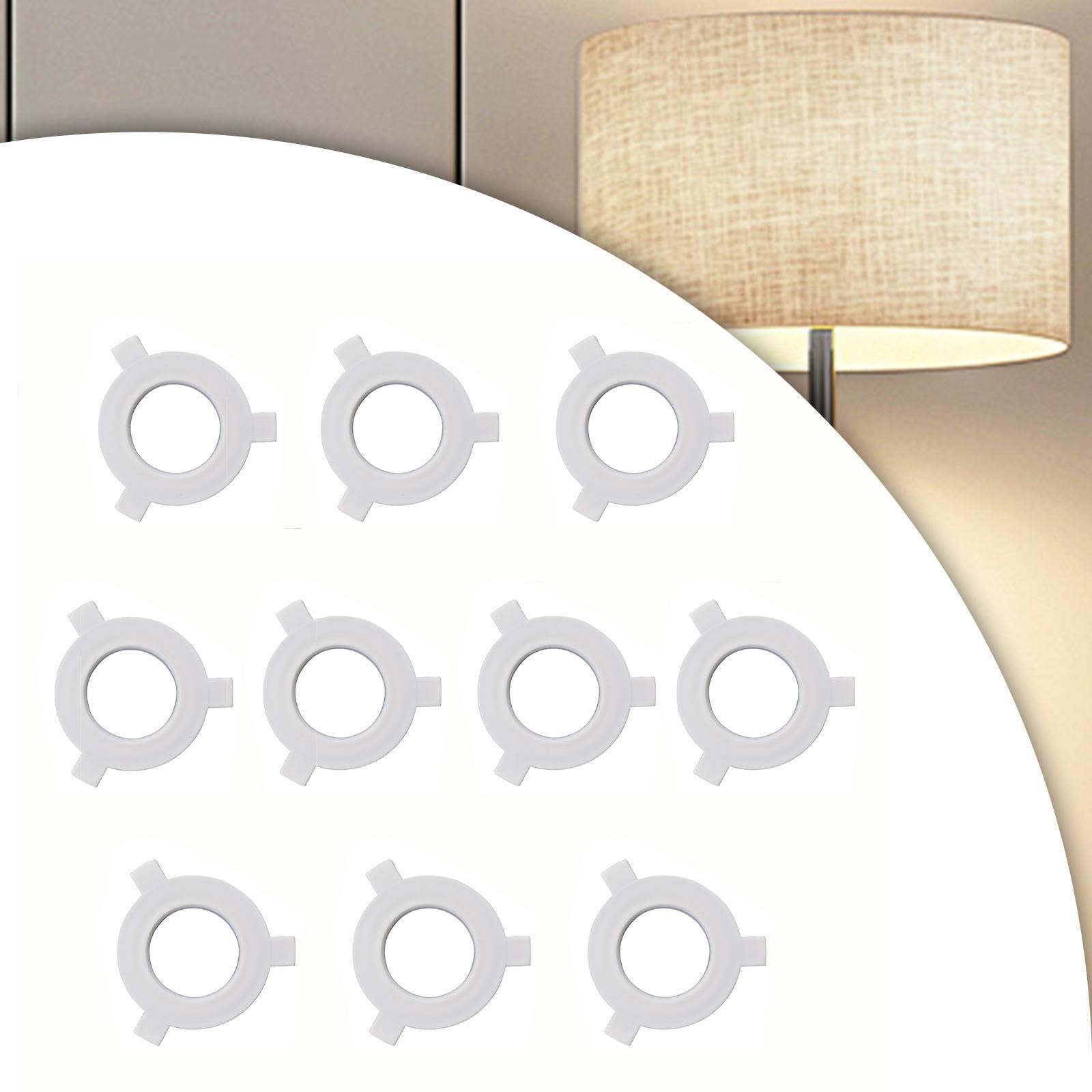 10 Pieces Lamp Shade Reducer Rings Lamp Rings Sturdy Lamp Accessories Washer E27 to E14-image-18