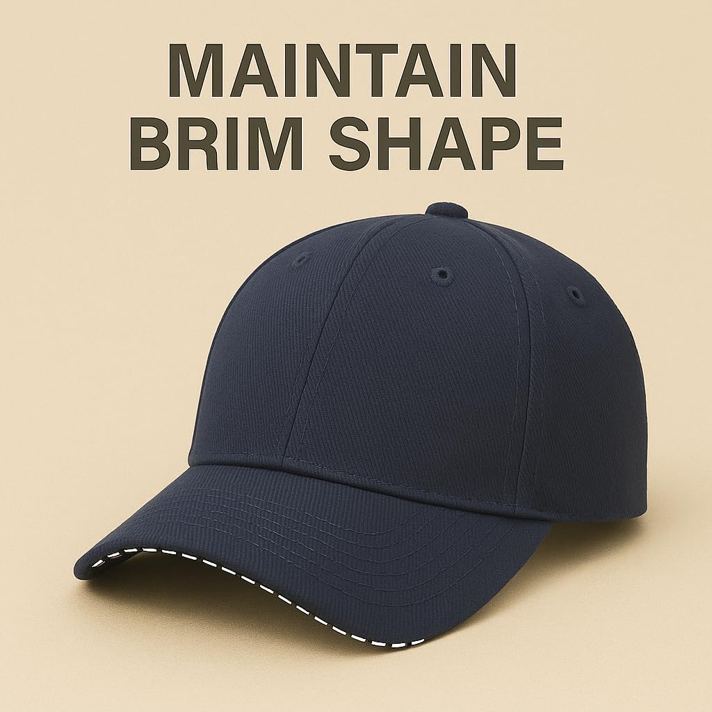 50 Pack Baseball Cap Inserts for Shape, Hat Shaper Insert to Keep Shape, Universal Cardboard Cap Insert Shapers for Shipping, Storage & Display, Hat Crown Stiffener for Baseball Hats White