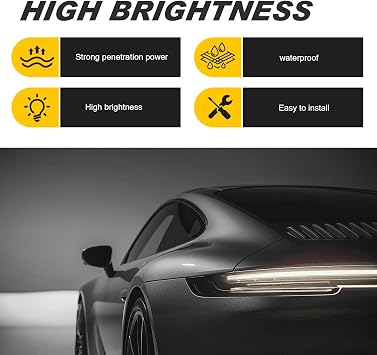2 PCS PSX24W Fog Light Bulbs, High Brightness Quartz Glass Daytime Running Indicator Lamps, Low Power Halogen Carlight Bulb, Universal for Most Cars (White)