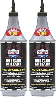 Lucas Oil 10118 High Mileage Oil Stabilizer 1 Quart - Revives Worn Engines, Cuts Noise & Oil Use