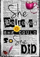 Algopix Similar Product 14 - She Believed She Could So She Did