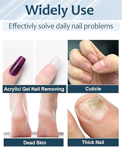 Miniatura 3 de Taladro eléctrico de lima de uñas Taladro de uñas profesional para quitar cutículas de esmalte de uñas de gel acrílico, 18000 rpm, amoladora