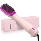 APOKE 3 in 1 Hair Dryer Brush Professional 1200W Powerful Ceramic Tourmaline 3 Heat&sol;2 Speed Settings One Step Hair Dryer and Styler &lpar;Pink&rpar;