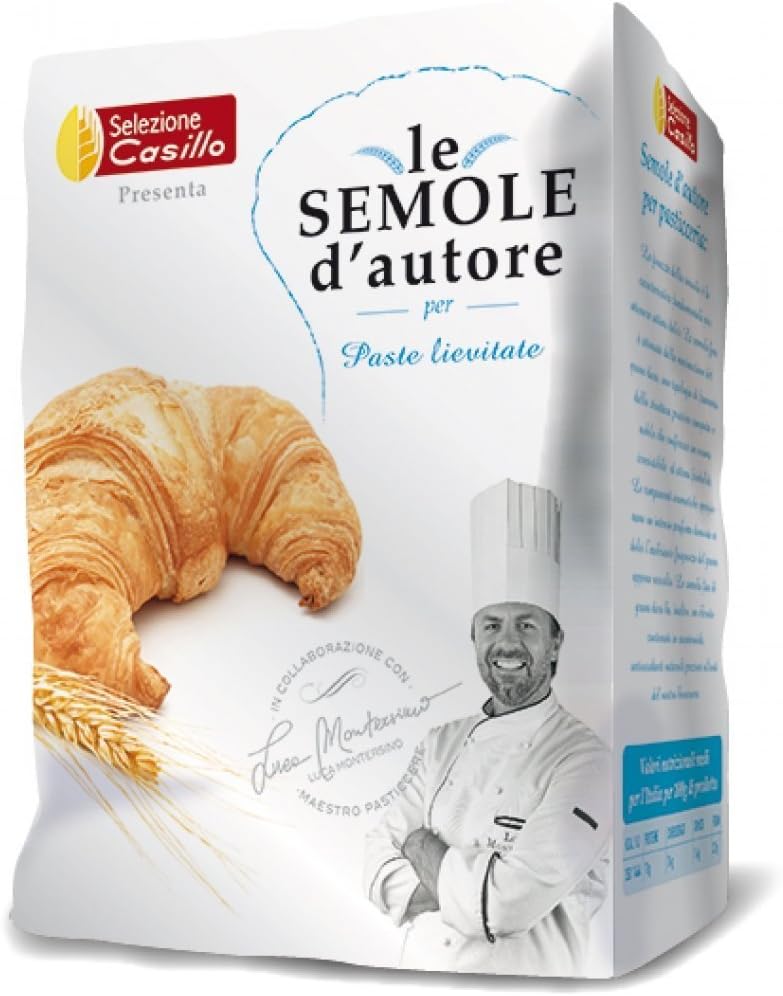 Selezione Casillo: "Le Semole d'Autore per Paste Lievitate" Wheat Flour 35.27 oz (1000g) Packages (Pack of 2) [ Italian Import ]