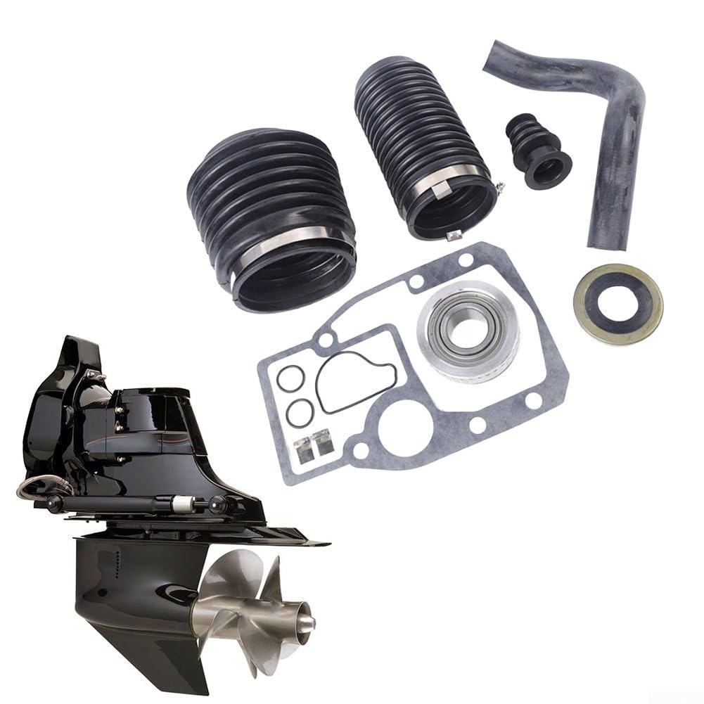 Kit de reparación de fuelles para SX-S SX-C SX-R SX-M DP-S DP-S1 DP-SM OMC para fueraborda COBRA con abrazaderas y juego de juntas, rodamientos cardán, cable de cambio y fuelle de escape