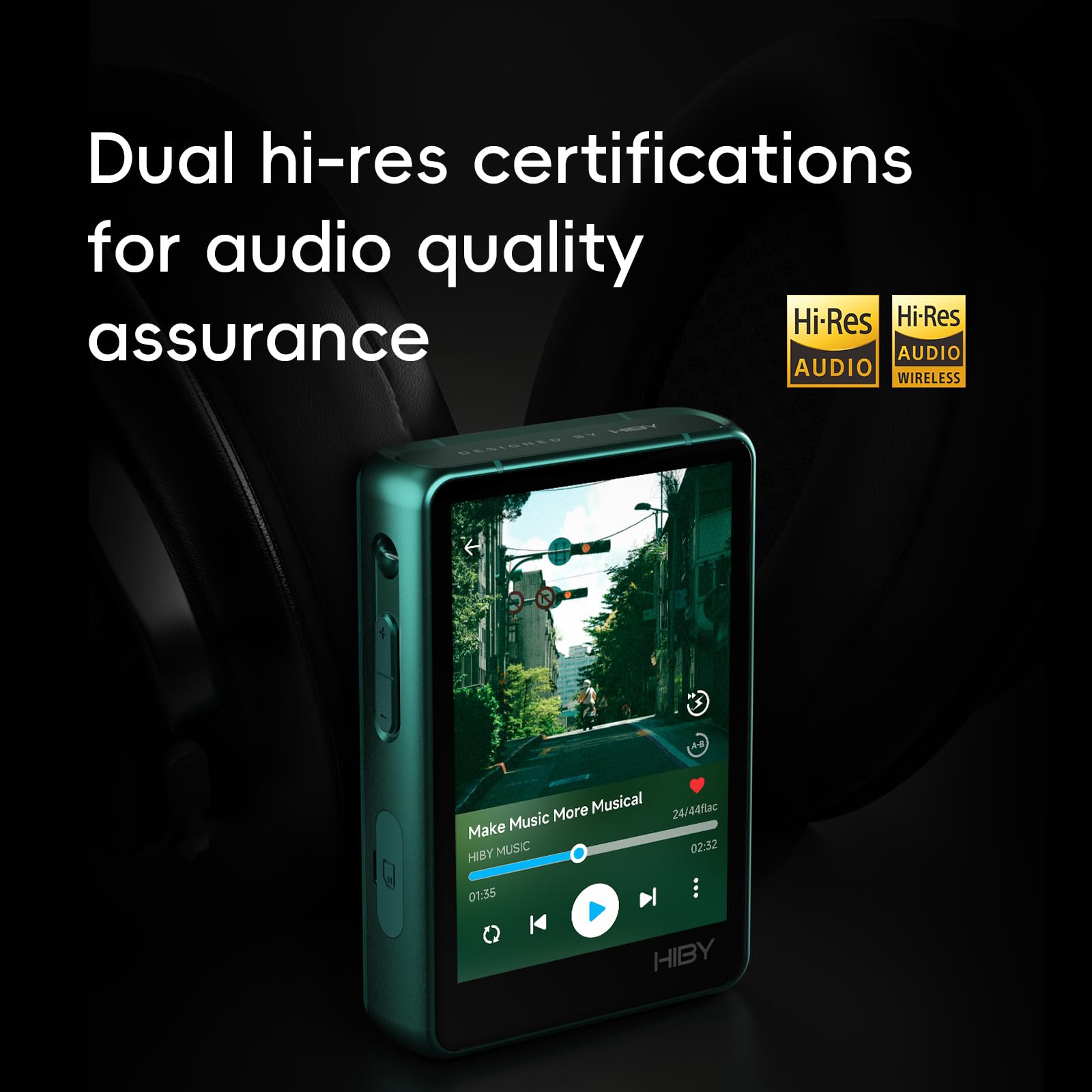 HiBy Music R3 Pro II Hi-Res Audio Player, Dual CS43198 DAC, 4×OPA1622 A, DSD256 MQA 8X, Bluetooth 5.1 WiFi Streaming, 3,5 mm & 4,4 mm Ausgang, Touchscreen, 2TB Erweiterung