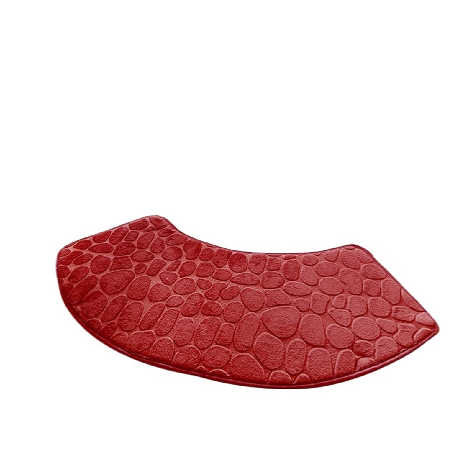 Curved Shower Mat Bathroom Mat Curve Foot Curved Bath Non-Slip Absorbent Floor Toilet Shower(Color 8)
