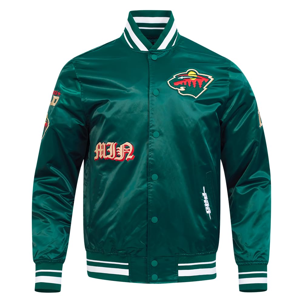 Pro Standard Mens NHL Old English Satin Jacket