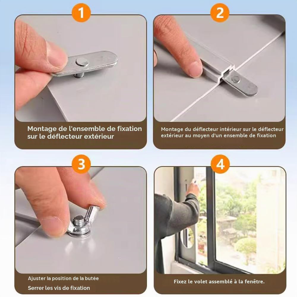 4 pièces de joint de fenêtre pour climatisation, joint de fenêtre pour climatiseurs mobiles, kit d’étanchéité de fenêtre pour climatisation, kit de glissière de fenêtre réglable pour climatiseurs