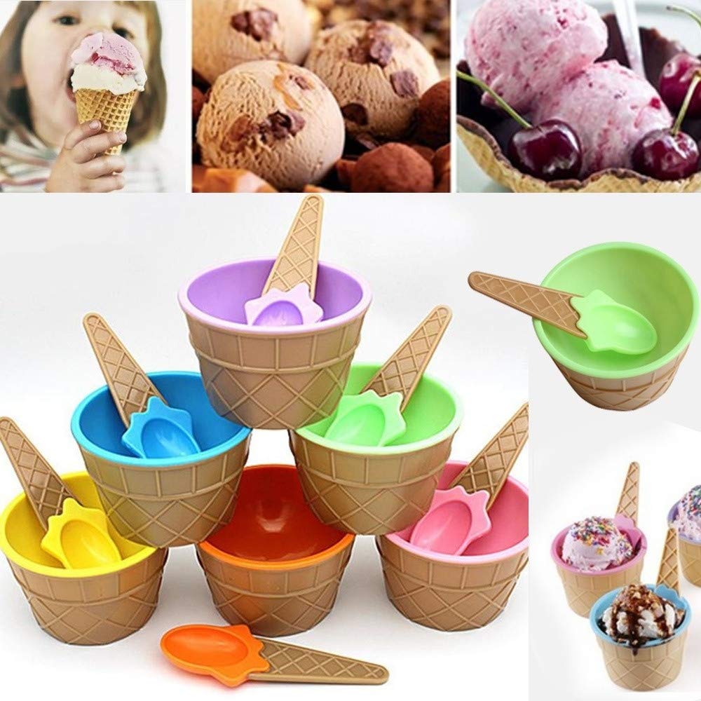 Jokim Dessert Bowls 1pc Kids Ice Cream Bowl Spoon Set Desertcart