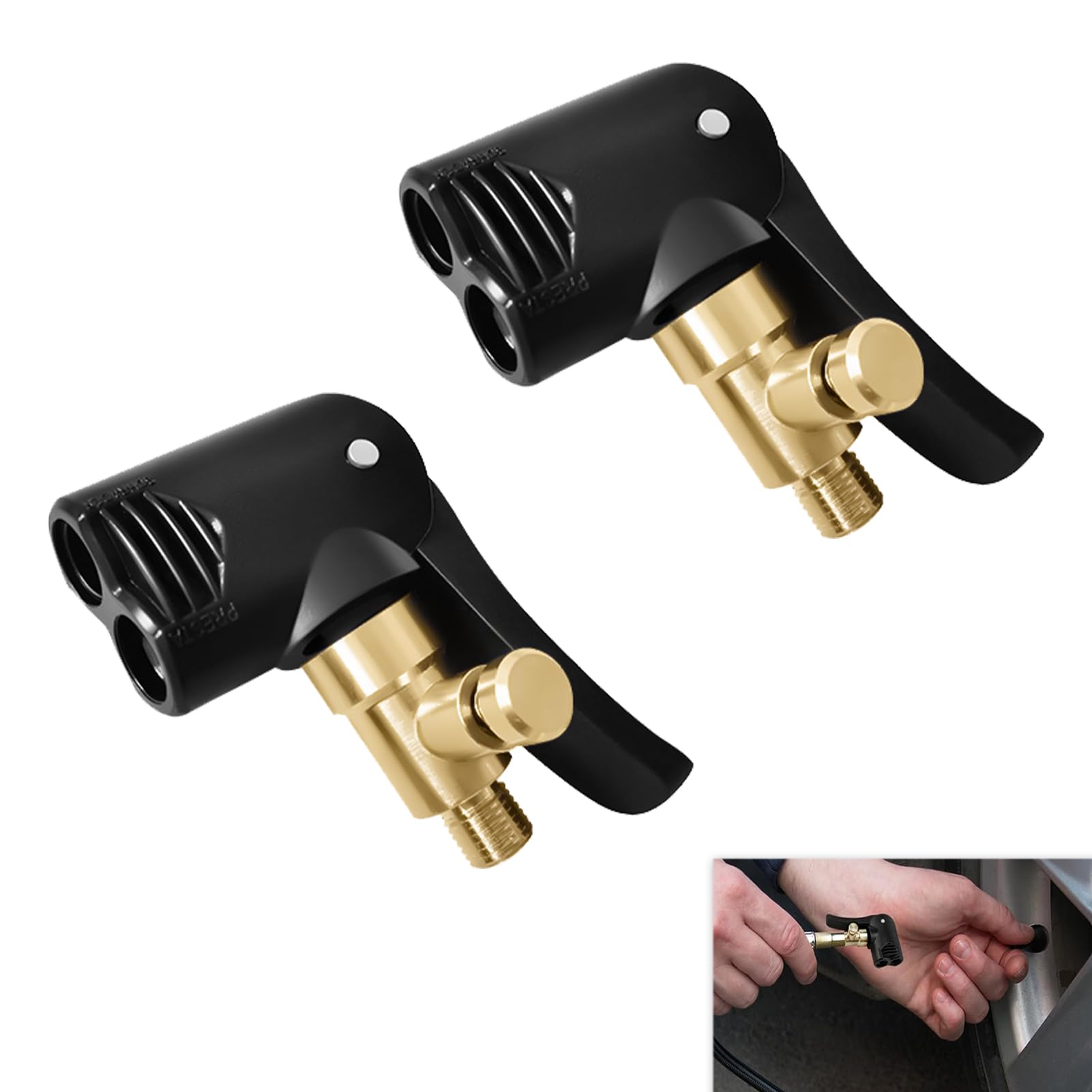 Adaptateur Valve Presta En Aluminium – Embout CNC 7 Formes Pour Roues Disque Et Fixie, Compatible Pompe Standard