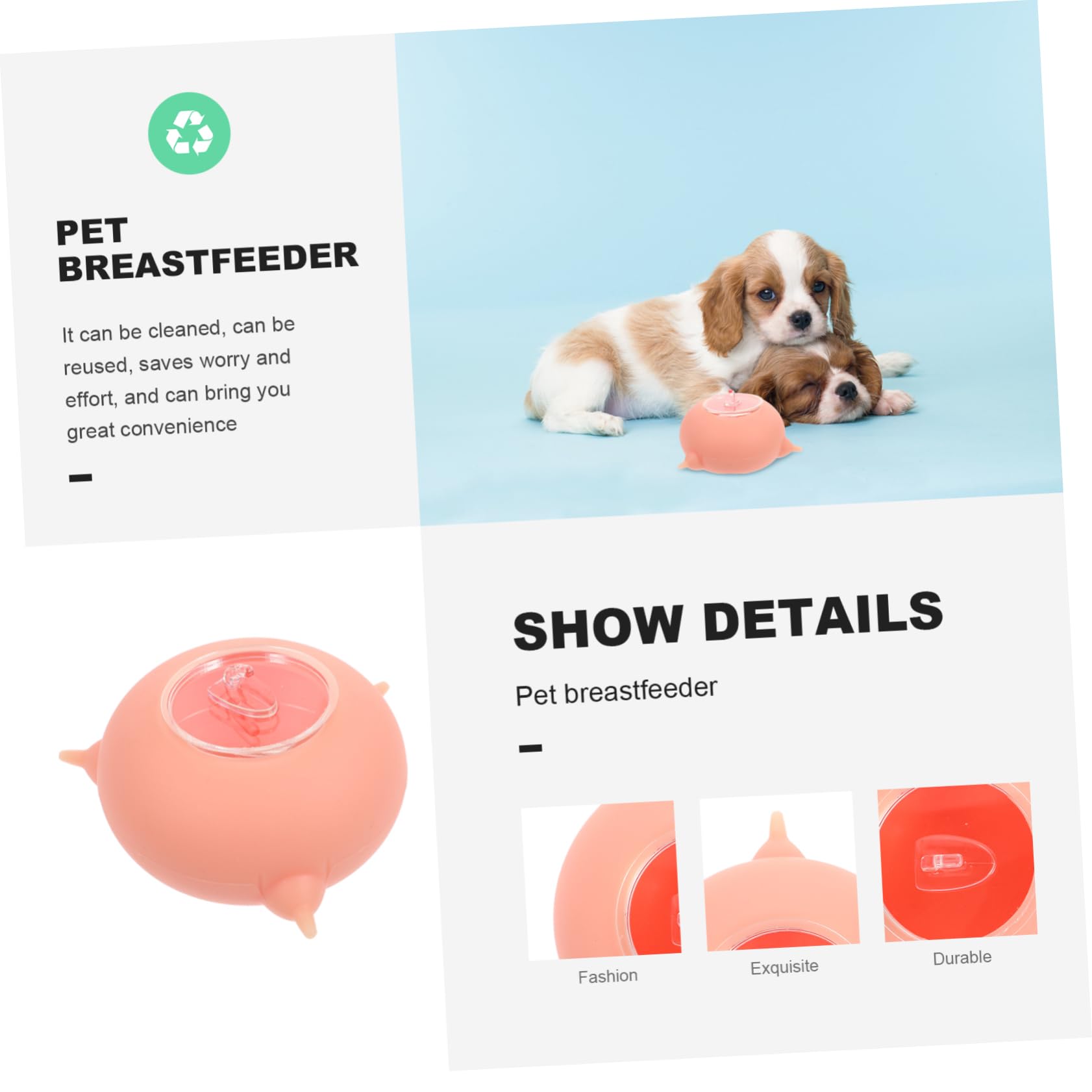 SUPVOX Amamantador para Cachorros Alimentación para Mascotas Pequeñas Herramienta De Alimentación para Cachorros Herramienta De Alimentación para Gatitos Soporte para Leche